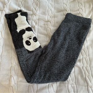 Garage Grey Fuzzy Panda Leggings | Women's Size M/L